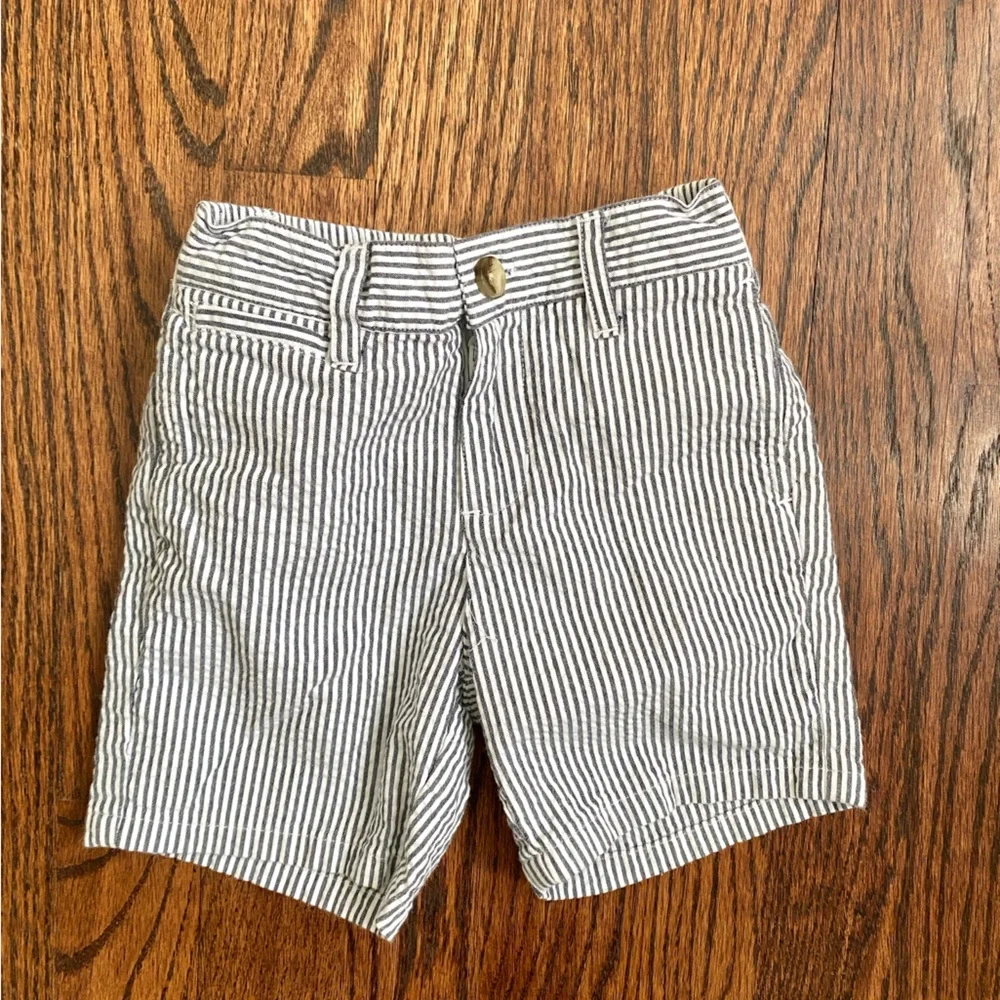 Janie and Jack Navy & White Stripe Shorts - Toddler Size 6-12 months